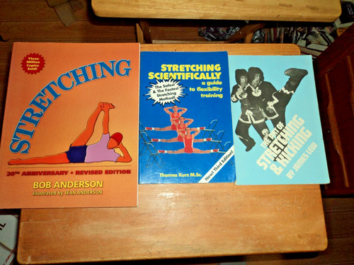 X books on stretching - books,
