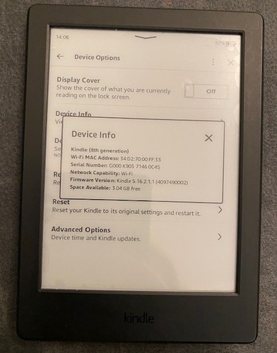 Amazon kindle 8th generation - kindle, /