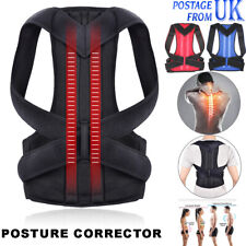 NEOPRENE POSTURE CORRECTOR BAD BACK LUMBAR SHOULDER SUPPORT BELT BRACE