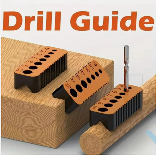 Precision drill guide with - drill,