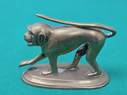 Vintage solid brass monkey - solid,