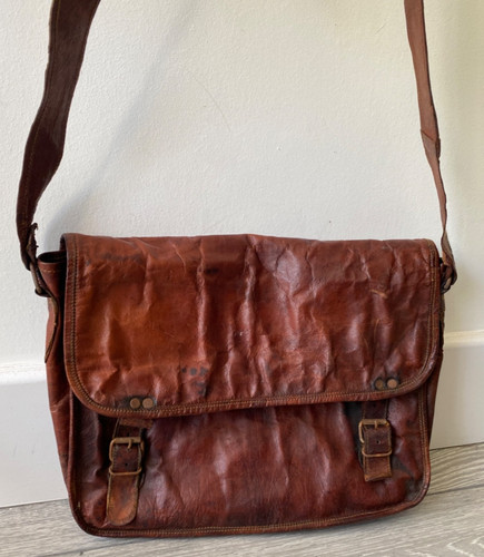 Vtg goat unisex brown - goat, leather