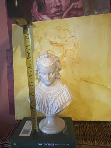 Vintage antique alabaster bust - antique,