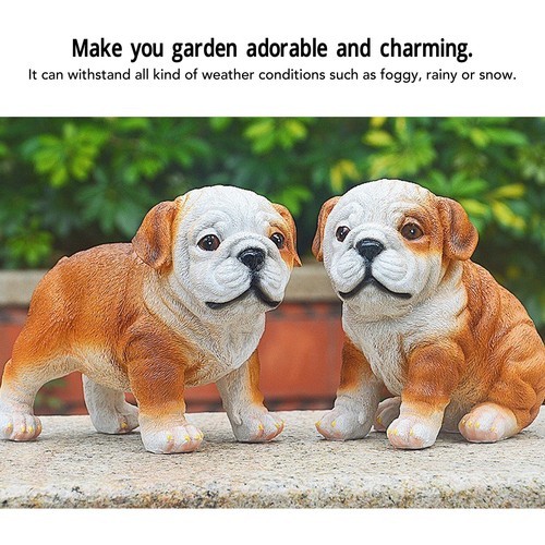 English bulldog puppy statue - english,