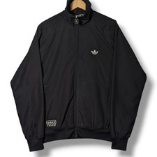 Adidas Originals Chile 62 Track Jacket Mens Medium Black Silver Tracksuit Top