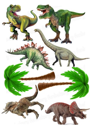 Dinosaur cake topper party - cake,