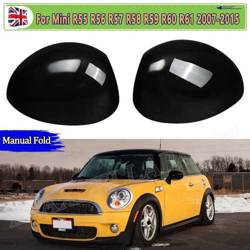 Gloss black wing mirror - black,