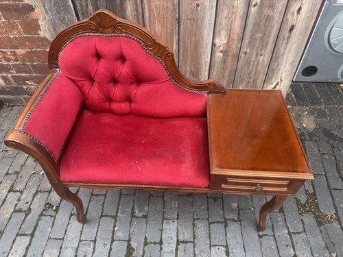 Telephone table seat drawer - seat, +