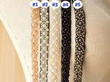 1 Yard Pearl Trim  Beaded