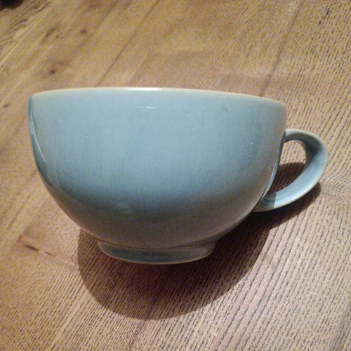 Denby coffee tea cup blue - denby,