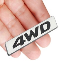 1X 4WD Metal Sticker Emblem