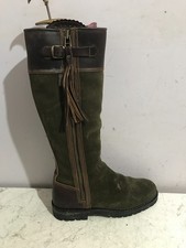 Penelope chilvers leather knee high brown size UK 8 womens riding boots shoes-BE