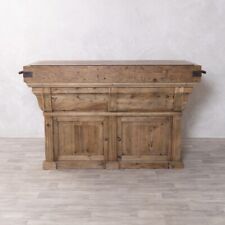VINTAGE STYLE KITCHEN ISLAND BUTCHERS BLOCK TOP BREAKFAST BAR KITCHEN WORKTOP