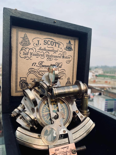 Nautical brass working - nautical, sextant