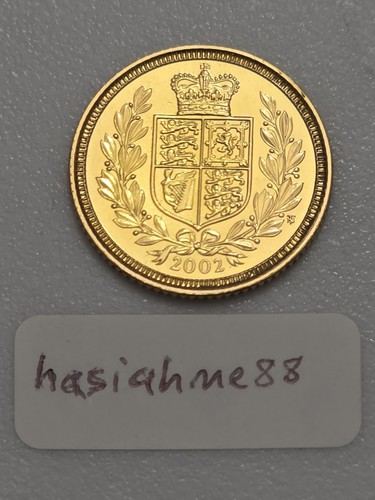 2002 gold half - half, sovereign