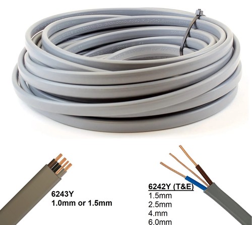 Twin earth cable - &,