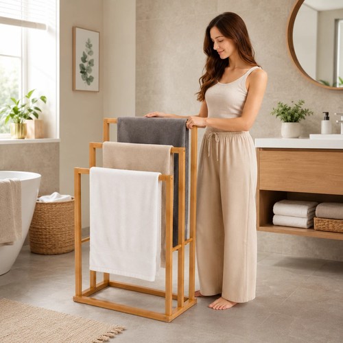 Wooden bamboo towel - bamboo, free