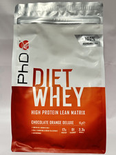 PhD Diet Whey Protein Powder Chocolate Orange | 16g Protein | 40 Servings | 1kg