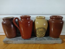 4X  EDWARDIAN  CREAM  POTS