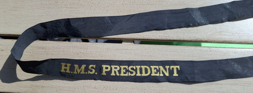 Royal navy cap tally - royal, hms