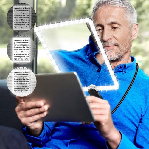Large hands free magnifying - large,