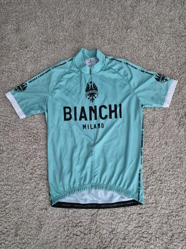 Bianchi cycling celeste jersey - celeste,