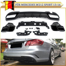 E63 Sport Style Diffuser For Mercedes W212 E350 13-16 Rear Diffuser Lip Exhaust