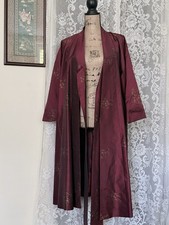  Taffeta Burgundy Opera Coat