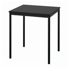 New IKEA SANDSBERG Black Dining Table67x67cm Square Compact Kitchen Space Saving