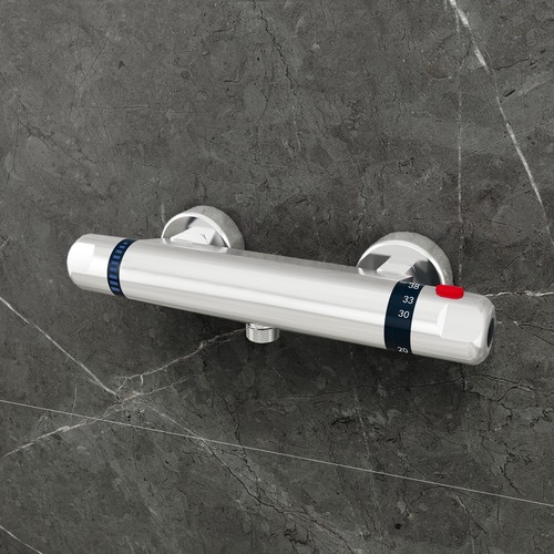 Bathroom thermostatic shower - ,