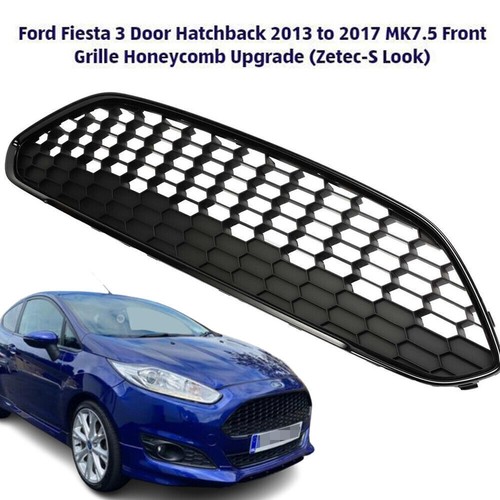 Black honeycomb front bumper - black,