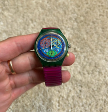 Vintage Swatch Chrono Pink