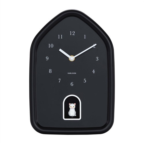 Meowing cat wall - wall, clock