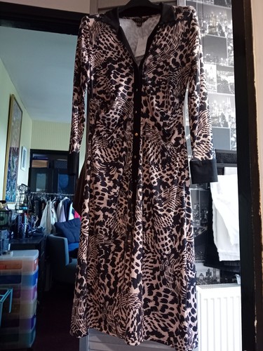 Lipsy animal print dress - animal, size