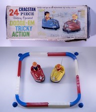 Cragstan Dodge-Em Tricky Action Set Dodgem Cars From the 1960's