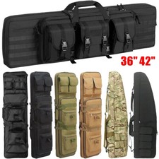 Large Tactical Dual Carbine Rifle Range Gun Carry Case Bag ShootingHunting Equip