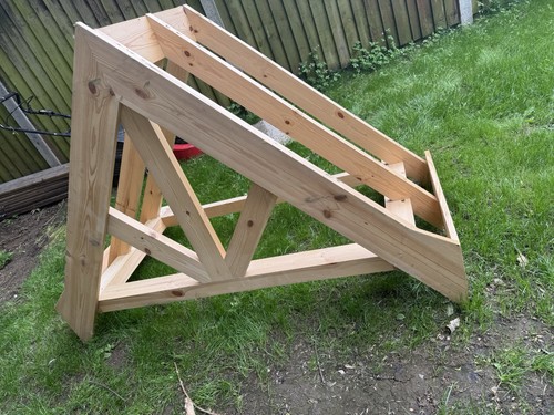 Wooden frame roof - a-frame, structure