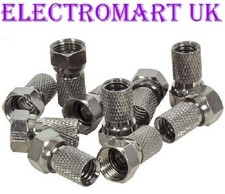 10 X F CONNECTOR SCREW ON PLUG