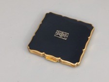 Black Stratton Powder Compact box with Marcasite