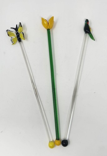Vtg hand blown glass - 3,
