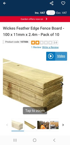 Feather edge boards 3 - 40,