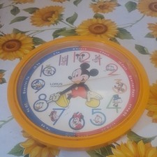 Vintage Lorus Mickey Mouse Wall Clock Disney Fully Working