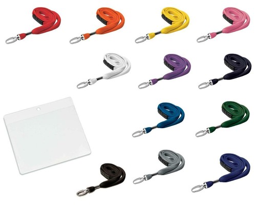 Plain lanyard metal neck strap - metal,