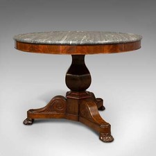 Antique Drum Table, English