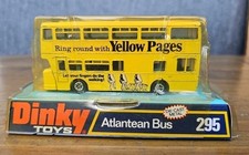 DINKY TOYS DIE-CAST ATLANTEAN BUS 295 YELLOW PAGES WITH ORIGINAL PACKAGING
