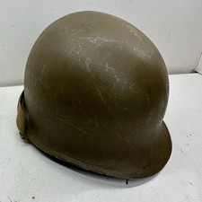 Original WW2 US Army M1 Swivel Bail Front Seam Helmet