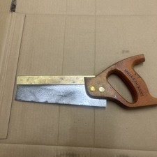 Vintage Spear & Jackson spearior 52 brass backed 8” 21tpi Tenon Saw 