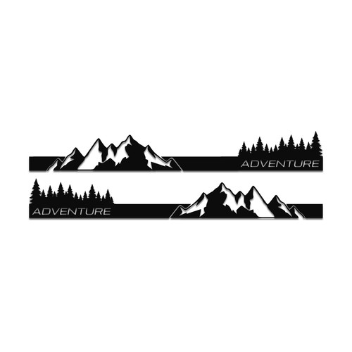 Mountain adventure side stripe - adventure,