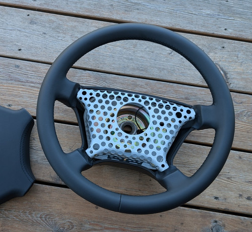 New leather steering wheel - leather, for