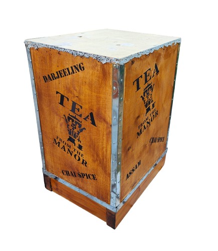 Pre owned wooden tea - tea, chest